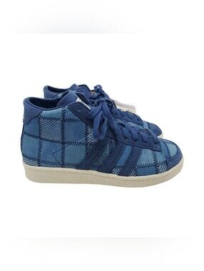 Adidas Jabbar Hi Sneakers Patchwork Blue, Cream-White Size 8 (JQ4421)